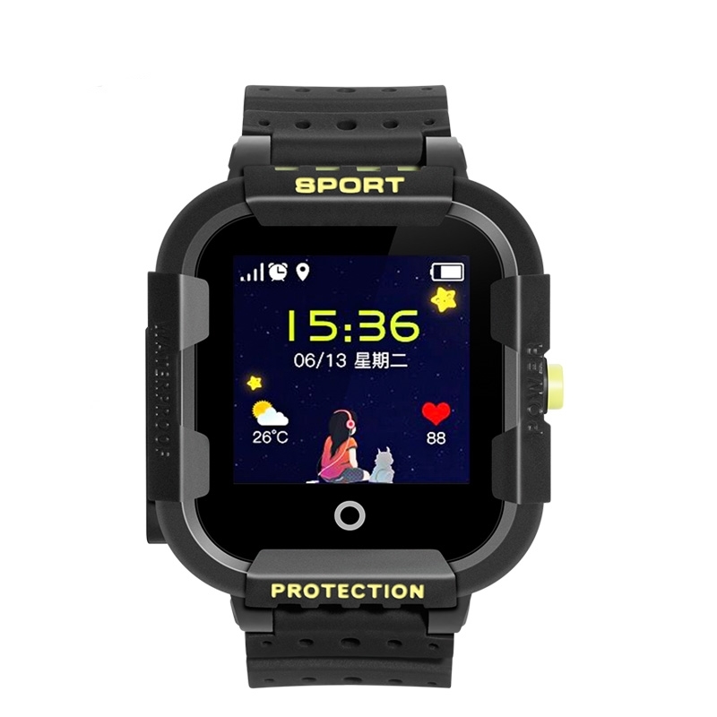 Детские GPS часы Smart Baby Watch Wonlex KT03 (черные)